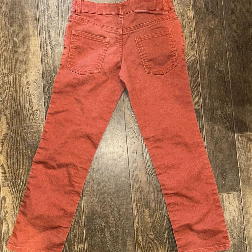 Falls Creek Slim Corduroy Pants in Rust Orange - Picture 2 of 3